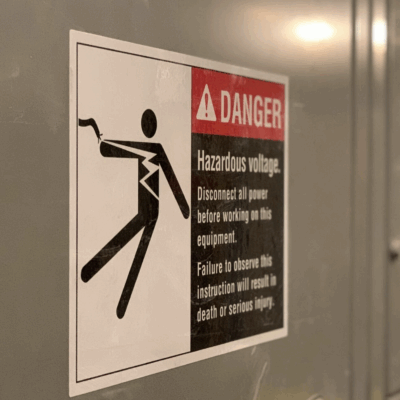 Industrial sticker