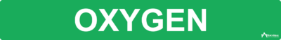 Oxygen Pipe Label