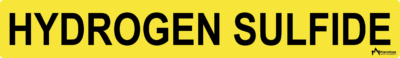 Hydrogen Sulfide Pipe Label