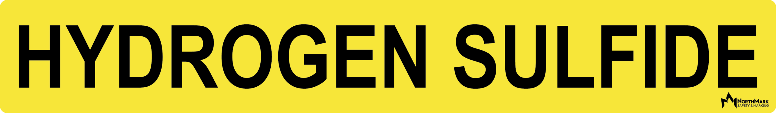 Hydrogen Sulfide Pipe Label