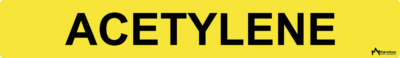 Acetylene Pipe Label