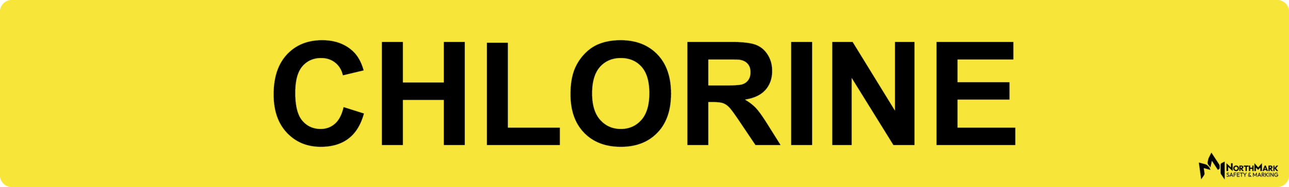 Chlorine Pipe Label