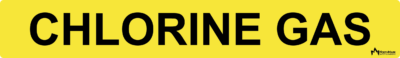 Chlorine Gas Pipe Label