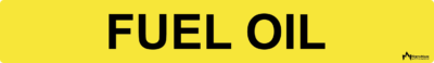 Fuel Oil Pipe Label