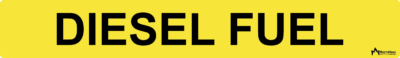 Diesel Fuel Pipe Label