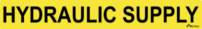 Hydraulic Supply Pipe Label