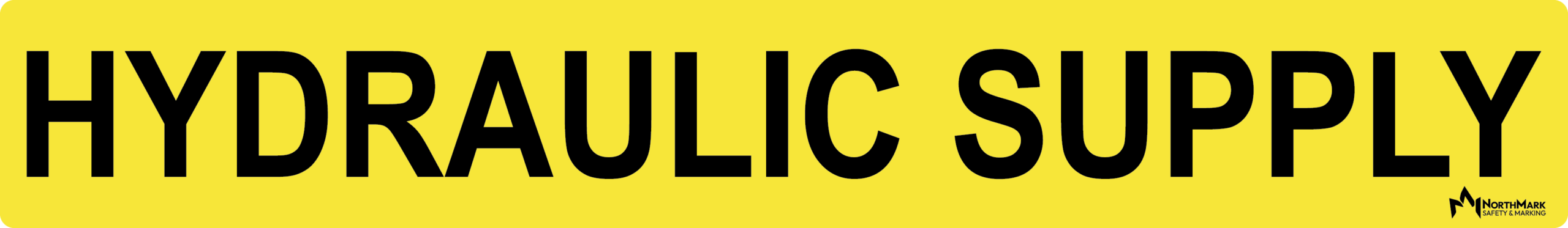 Hydraulic Supply Pipe Label