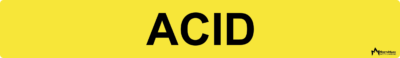 Acid Pipe Label