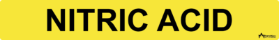 Nitric Acid Pipe Label
