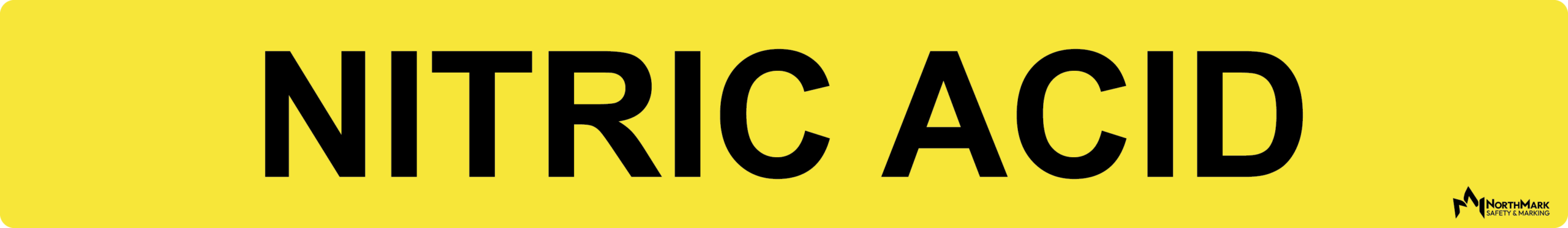 Nitric Acid Pipe Label