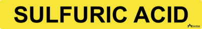 Sulfuric Acid Pipe Label