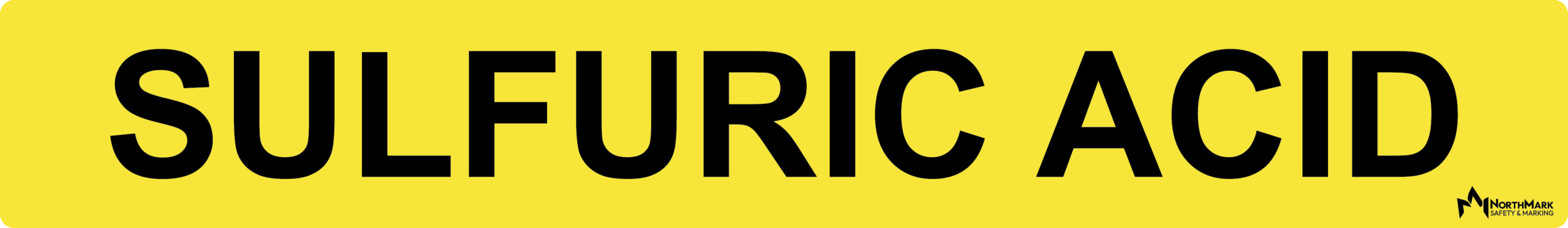 Sulfuric Acid Pipe Label
