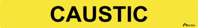 Caustic Pipe Label