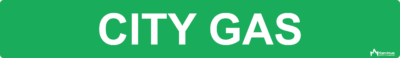 City Gas Pipe Label