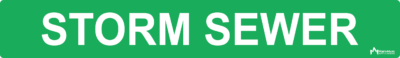 Storm Sewer Pipe Label