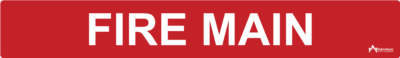 Fire Main Pipe Label
