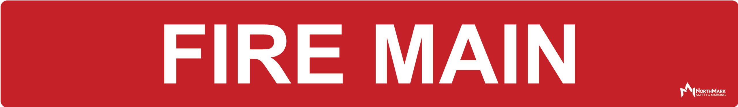 Fire Main Pipe Label