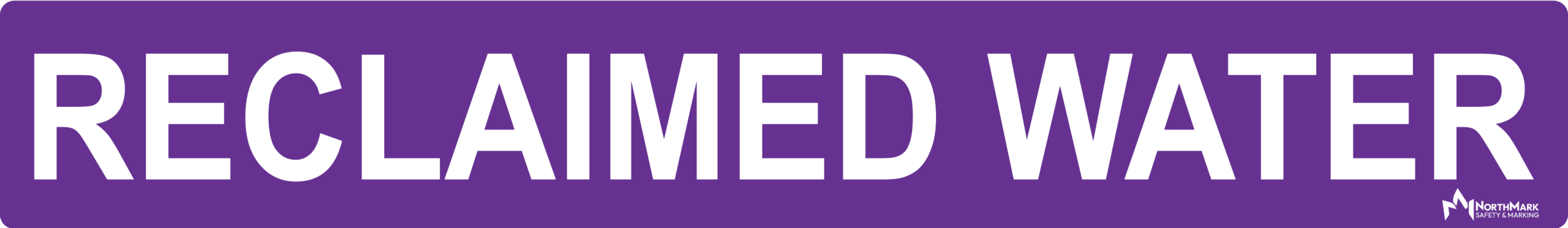 Reclaimed Water Pipe Label