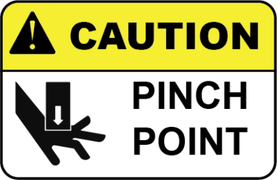 Caution - Pinch Point Crush