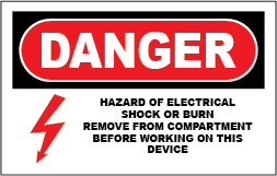 Danger - Electrical Shock Hazard