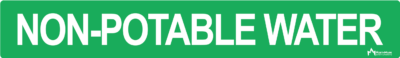 Non-Potable Water Pipe Label