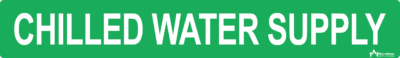 Chilled Water Supply Pipe Label