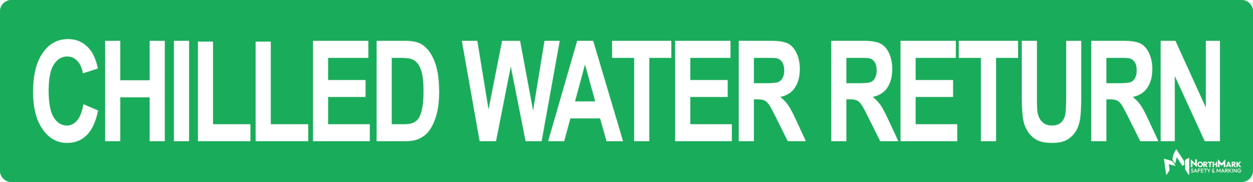 Chilled Water Return Pipe Label