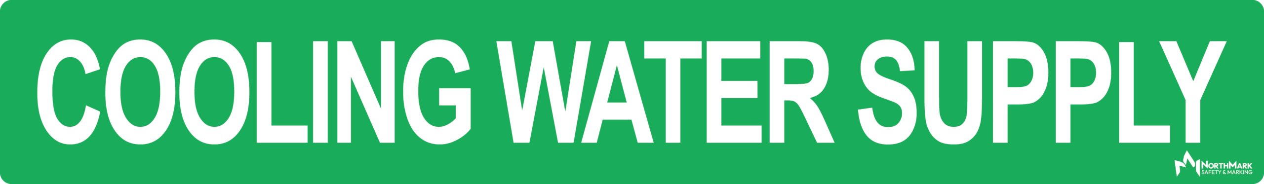 Cooling Water Supply Pipe Label