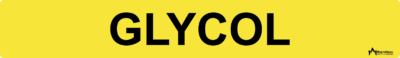 Glycol Pipe Label
