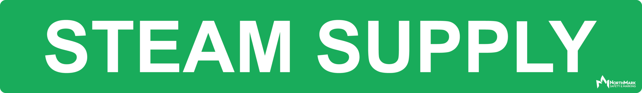 Steam Supply Pipe Label
