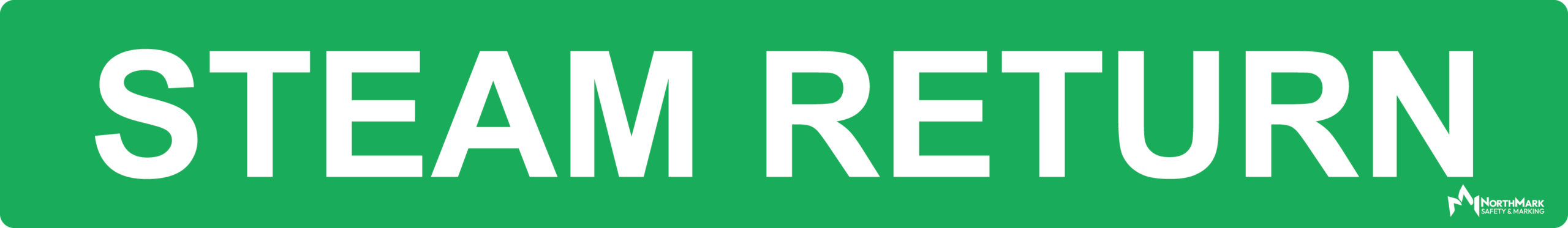 Steam Return Pipe Label