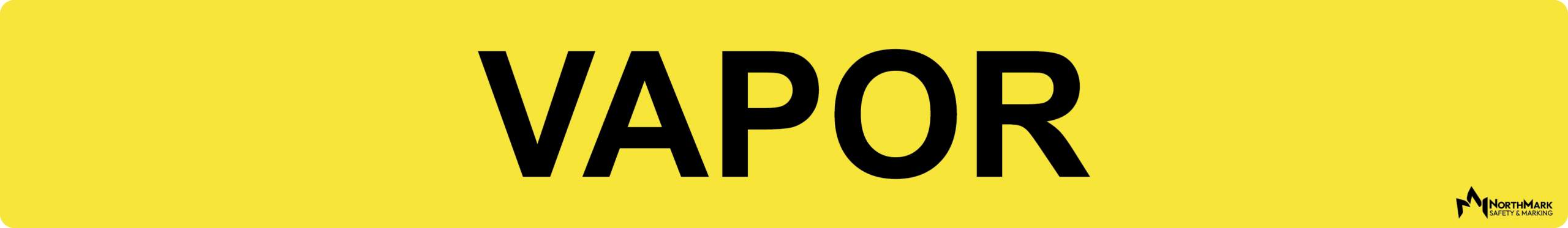 Vapor Pipe Label