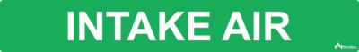 Intake Air Pipe Label
