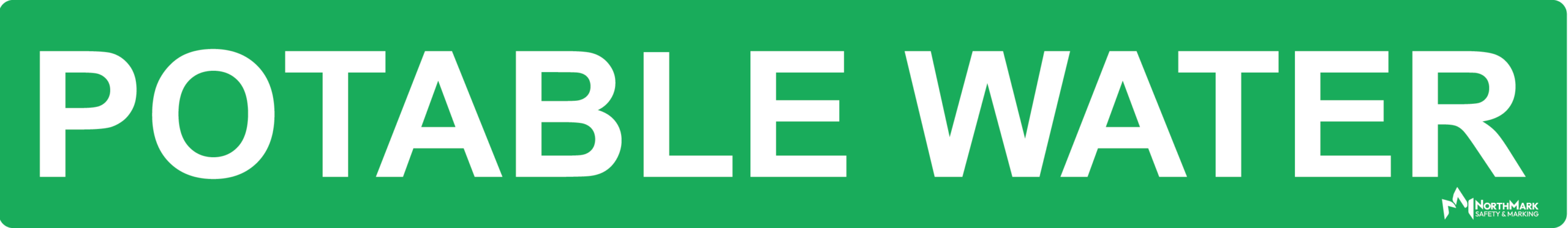 Potable Water Pipe Label